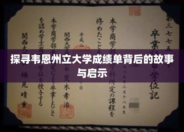 深入探寻韦恩州立大学成绩单背后的故事与启示