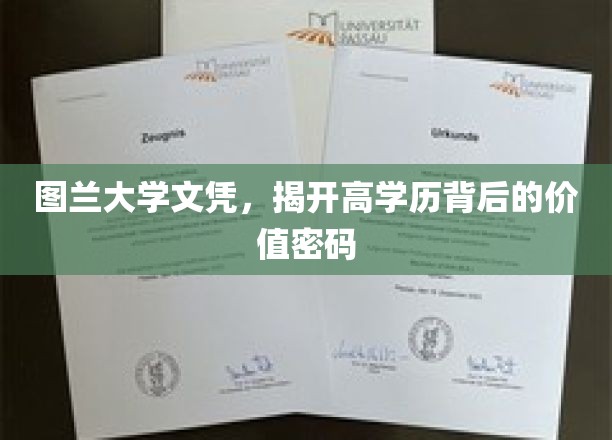解码图兰大学文凭，高学历背后的独特价值面纱