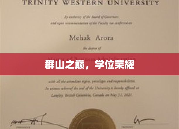 群山之巅，学位荣耀