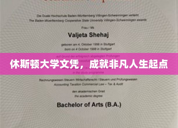 休斯顿大学文凭，开启非凡人生之旅