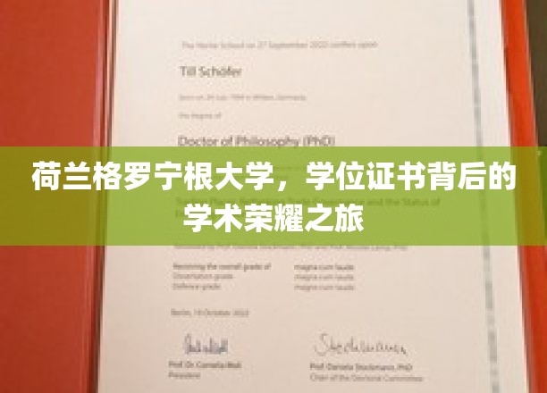 探索荷兰格罗宁根大学，学位证书背后的学术辉煌篇章