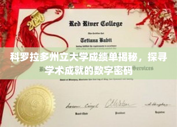 科罗拉多州立大学成绩单揭秘，探寻学术成就的数字密码