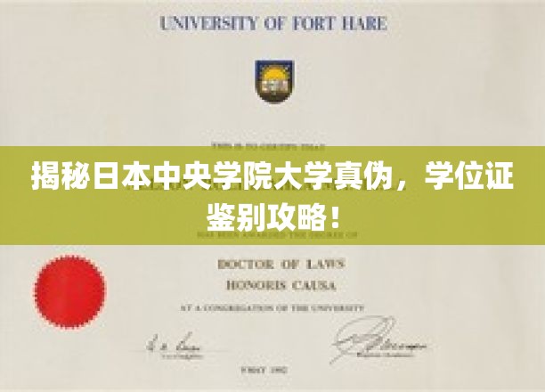 揭秘日本中央学院大学真伪，学位证鉴别攻略！