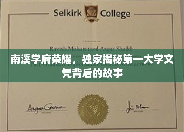 解码南溪学府辉煌，揭秘顶级文凭背后的传奇历程