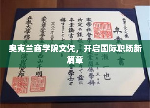 奥克兰商学院文凭，助力你闯荡全球职场新天地