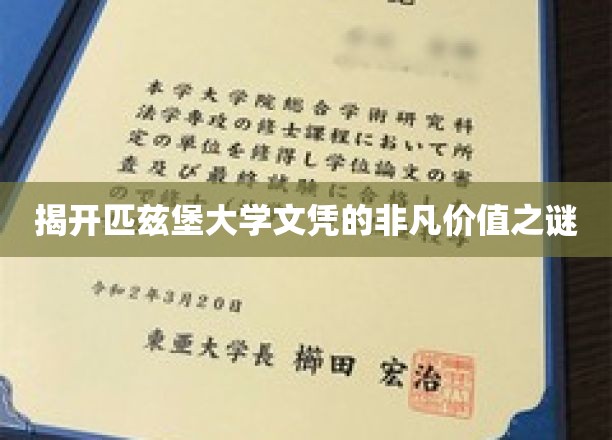 解码匹兹堡大学文凭的璀璨魅力