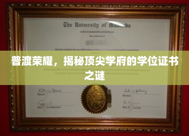 普渡荣耀，揭秘顶尖学府的学位证书之谜