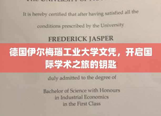 德国伊尔梅瑙工业大学文凭，开启国际学术之旅的钥匙