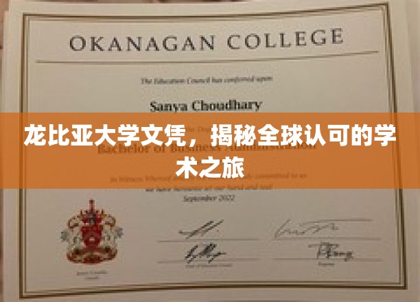 探寻龙比亚大学文凭的全球学术认可之路
