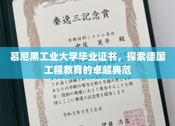 解码德国工程精英，慕尼黑工业大学证书背后的教育传奇
