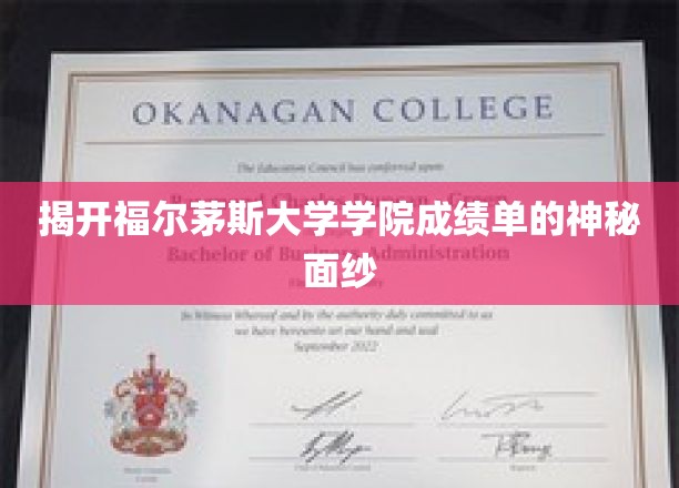 揭开福尔茅斯大学学院成绩单的神秘面纱