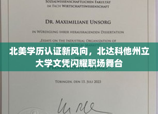 北美学历认证新潮流，北达科他州立大学文凭在职场上大放异彩