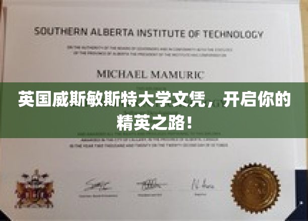 英国威斯敏斯特大学文凭，开启你的精英之路！