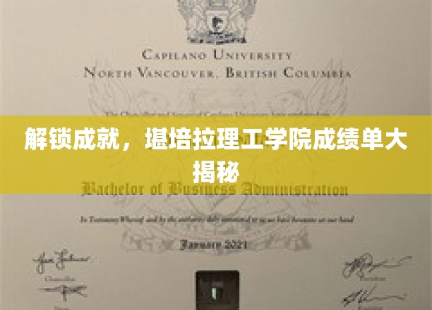 揭秘成就，堪培拉理工学院成绩单大揭秘