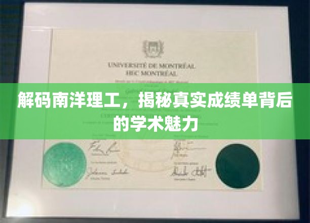南洋理工揭秘，探寻成绩单背后的学术奥秘