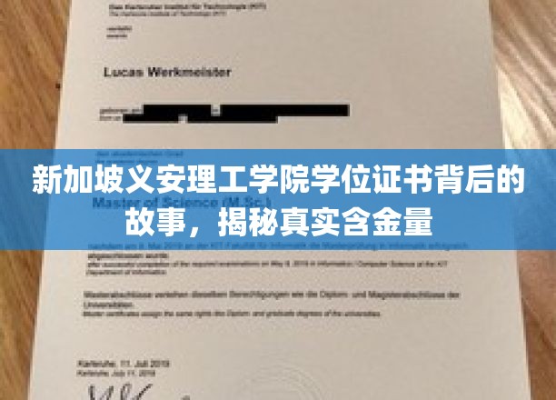 新加坡义安理工学院学位证，探寻其背后的价值与真实影响力