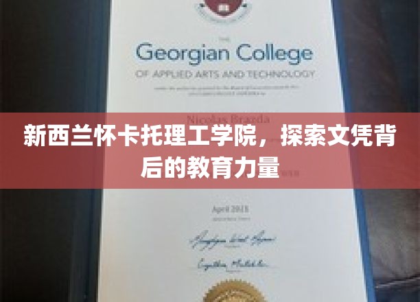 解码新西兰怀卡托理工学院，文凭背后的教育魅力