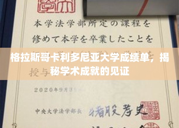 格拉斯哥卡利多尼亚大学成绩单，揭秘学术成就的见证