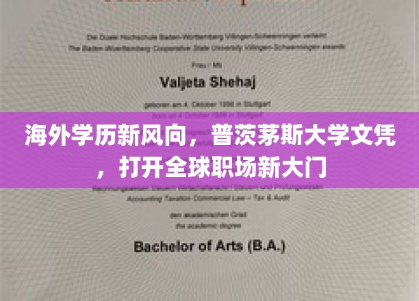 海外学历新风向，普茨茅斯大学文凭，开启全球职场新大门