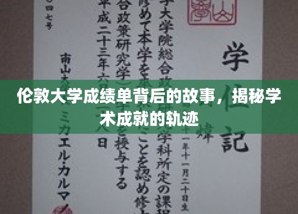 伦敦大学成绩单背后的故事，揭秘学术成就的轨迹