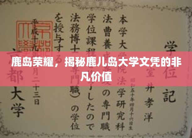 鹿岛荣耀，揭秘鹿儿岛大学文凭的非凡价值