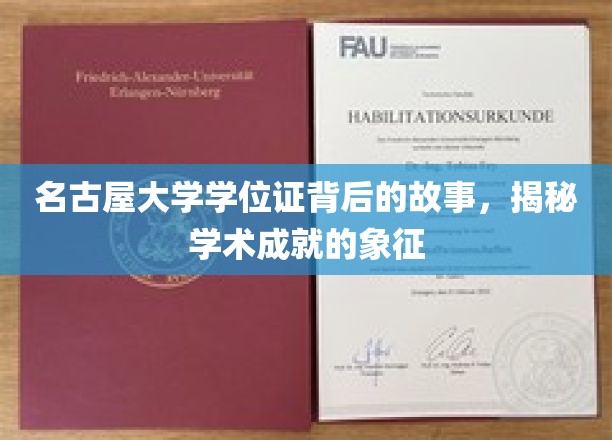 名古屋大学学位证，探寻学术荣耀的幕后传奇