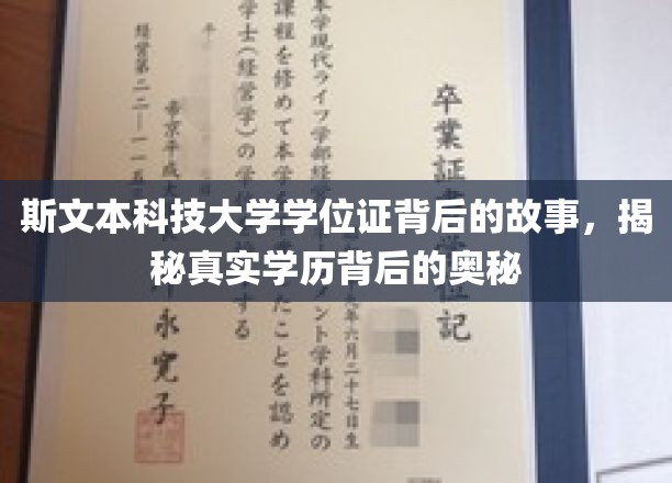 揭开斯文本大学学位证之谜，探寻学历认证背后的真实面纱