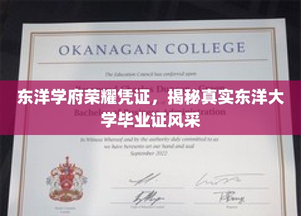 探寻东洋学府荣耀，一睹真容的东洋大学毕业证书风采