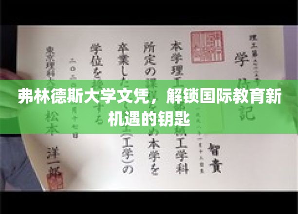 弗林德斯文凭，开启全球教育大门的璀璨钥匙