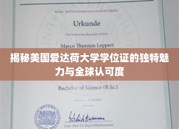 探索爱达荷大学学位证的国际魅力与独特价值