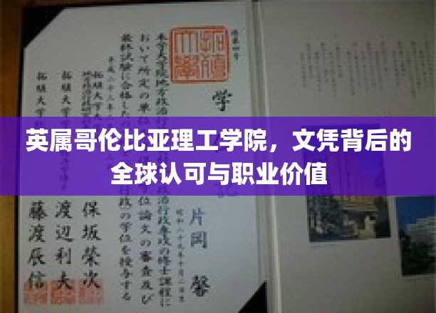 全球通行证，英属哥伦比亚理工学院文凭背后的国际认可与职场优势