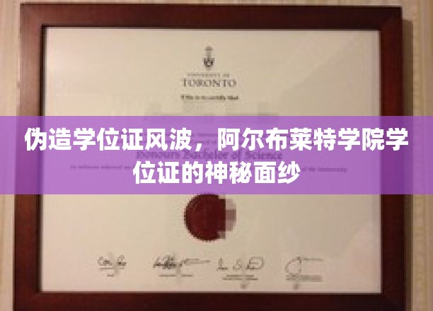 学历造假疑云，阿尔布莱特学院学位证背后真相大揭秘