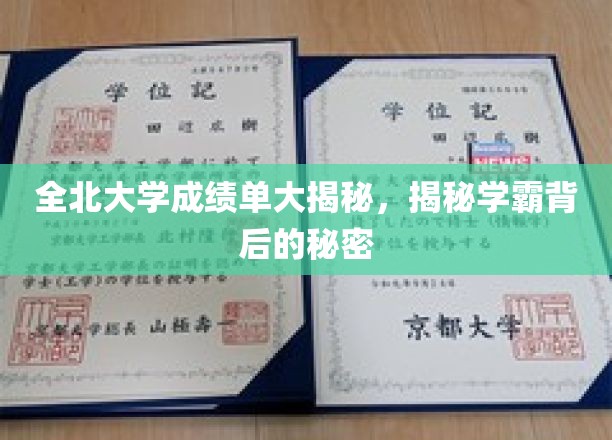 全北大学成绩单大揭秘：探寻学霸背后的奥秘