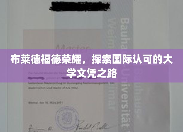布莱德福德荣耀，探索国际认可的大学文凭之路