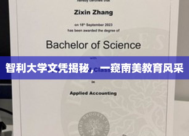 智利名校文凭大揭秘，南美教育魅力初探