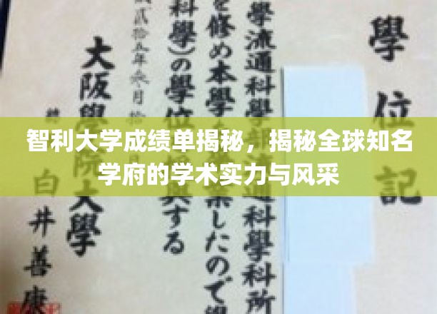 智利大学风采展现，揭秘世界顶尖学术殿堂的秘密面纱