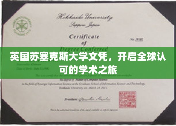 英国苏塞克斯大学文凭，开启全球认可的学术之旅