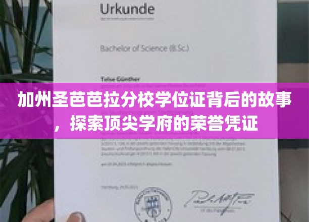 揭开加州圣芭芭拉分校学位证神秘面纱，荣誉凭证背后的传奇故事