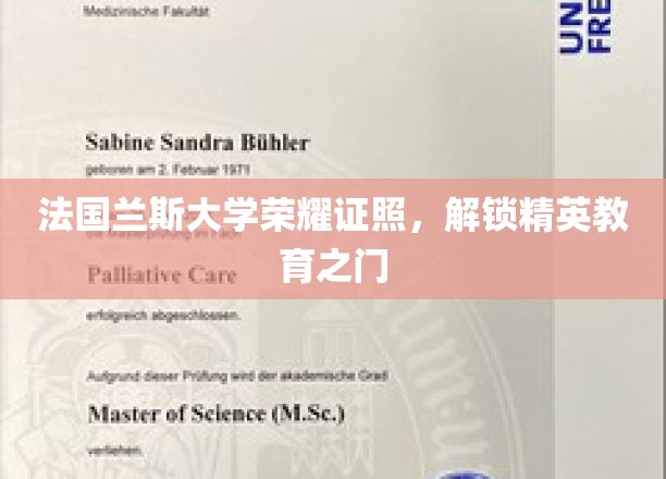 法国兰斯大学荣耀学位，开启精英教育新篇章