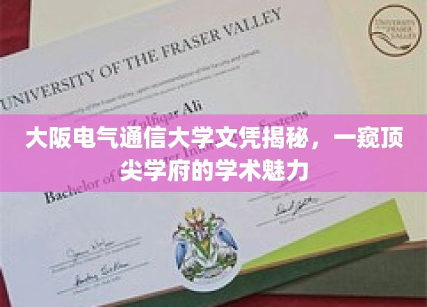 揭秘大阪电气通信大学，探寻顶尖学府的学术风采