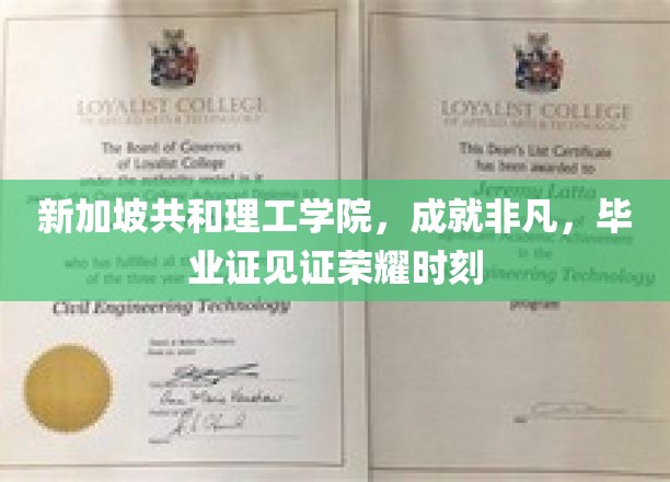新加坡共和理工学院荣耀见证，毕业证书背后的非凡成就之路