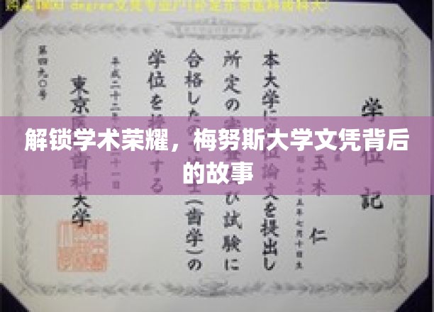 揭秘梅努斯荣耀，探索文凭背后的非凡历程