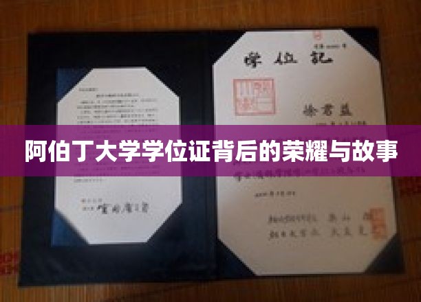 阿伯丁荣耀，学位证书背后的传奇历程揭秘