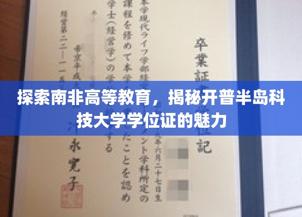 探索南非高等教育，揭秘开普半岛科技大学学位证的魅力
