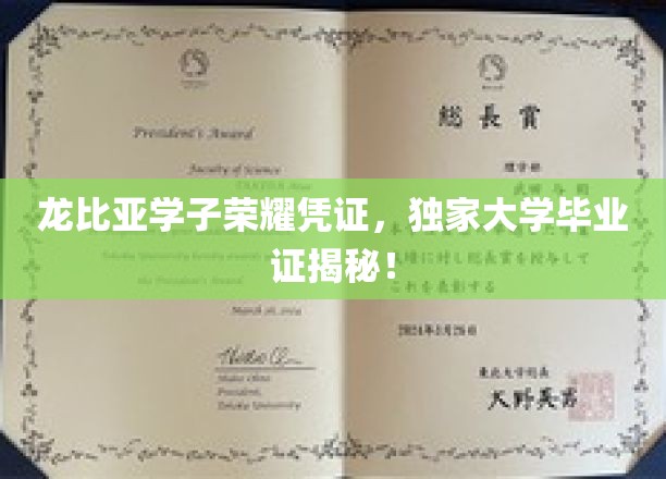 龙比亚精英凭证大揭秘，独家大学毕业证背后的荣耀故事