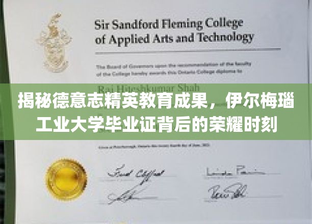 探寻德意志精英教育的辉煌成果，伊尔梅瑙工业大学毕业证背后的荣耀瞬间