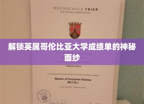 揭开英属哥伦比亚大学成绩单的神秘面纱，一探究竟
