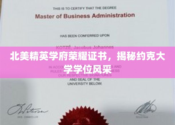 北美精英学府荣耀证书，揭秘约克大学学位风采