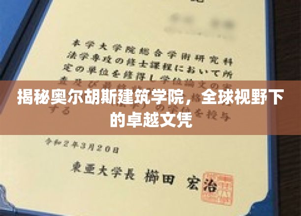 揭秘奥尔胡斯建筑学院，全球视野下的卓越文凭