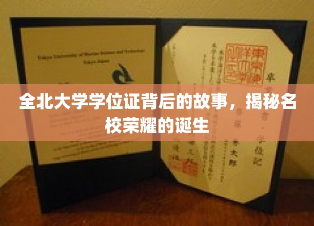 名校荣耀背后，全北大学学位证的传奇历程